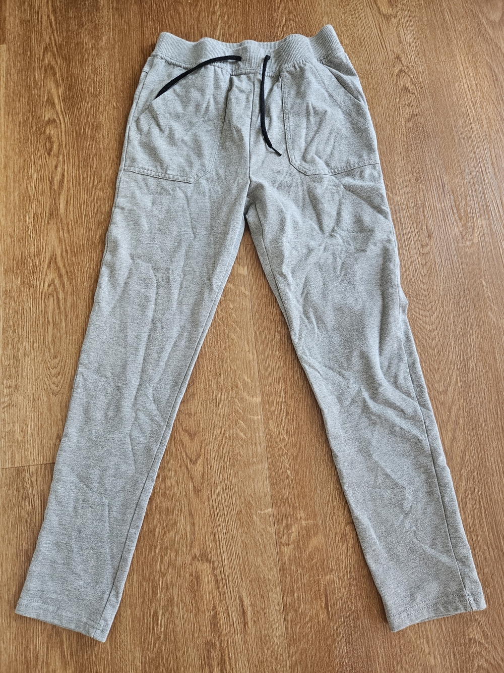fabkids Light Grey Casual Knit Joggers with Drawstring